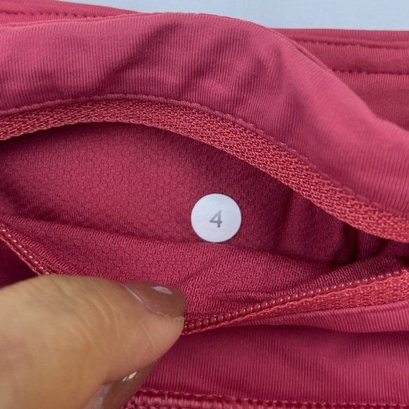 Lululemon Red Athletic Shorts N274-9 - Picture 4 of 7
